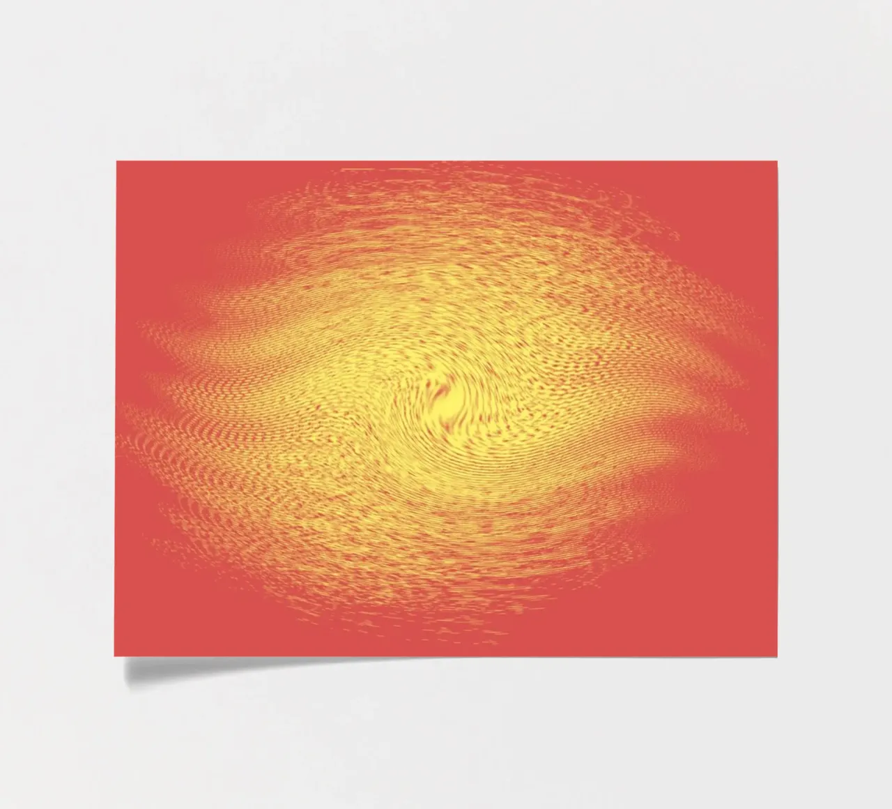 Abstract dynamic pattern in red and yellow sticker sheet by Something for you