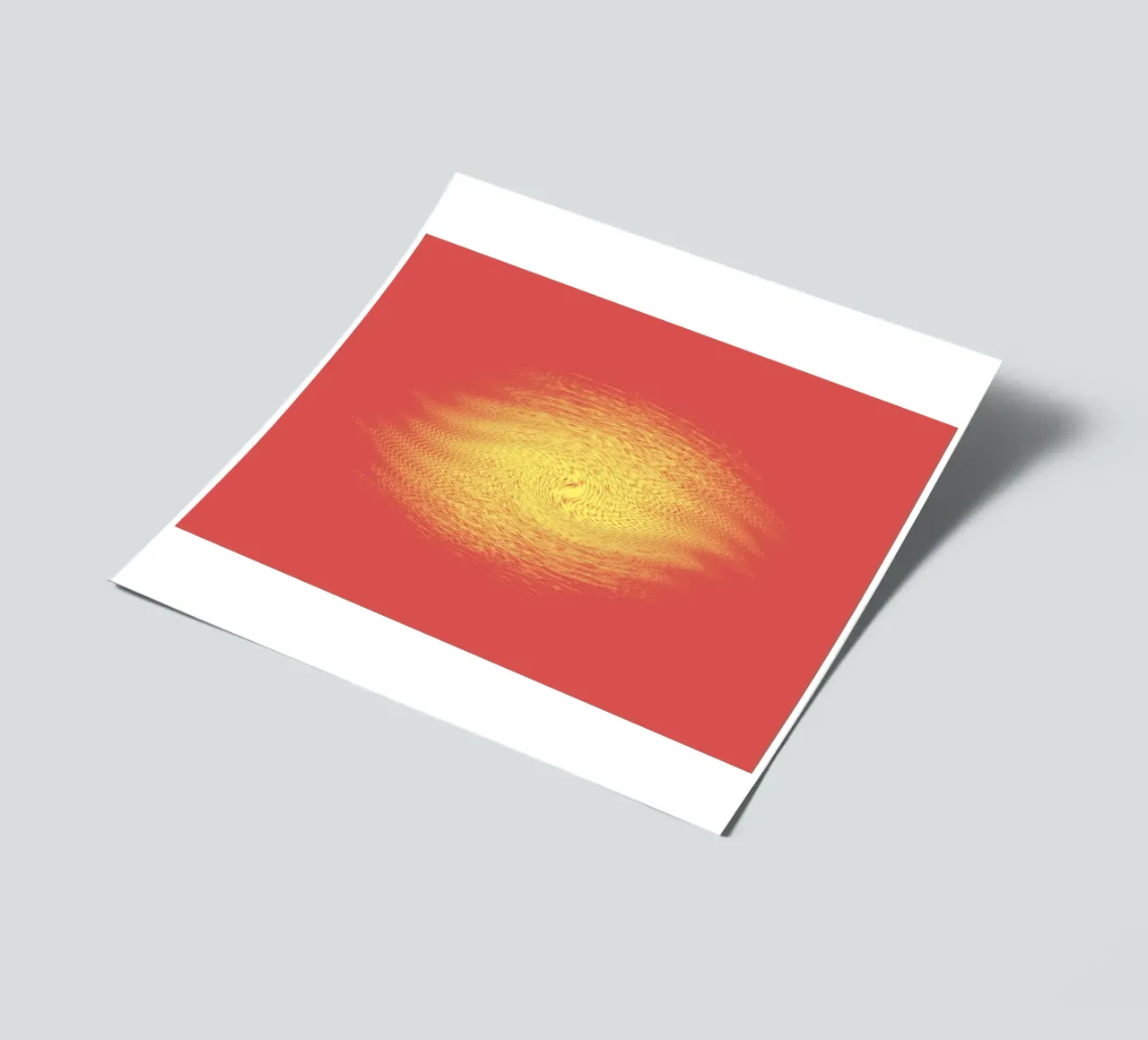 Abstract dynamic pattern in red and yellow sticker sheet by Something for you