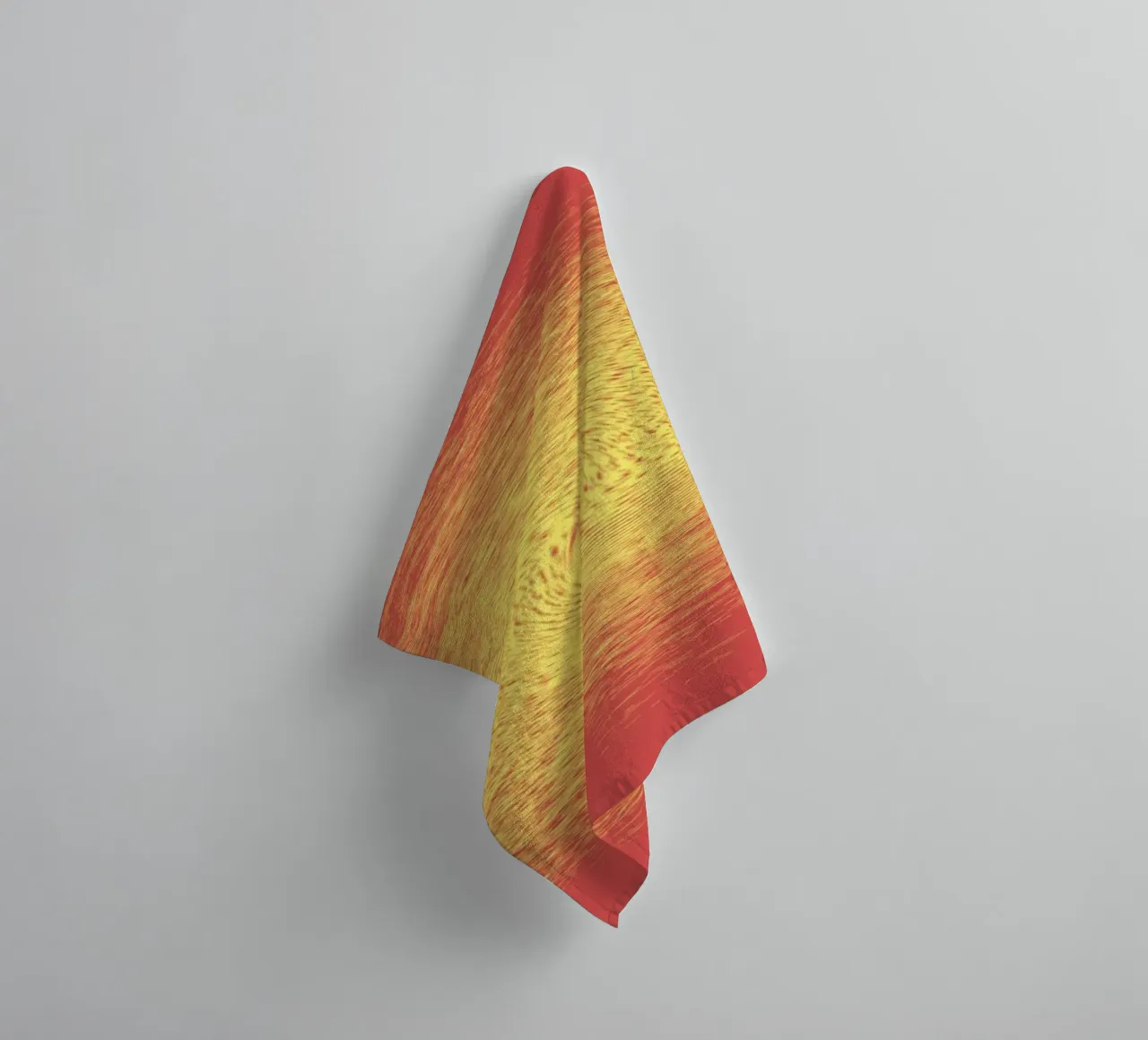Motif dynamique abstrait en rouge et jaune serviette de bain de Something for you