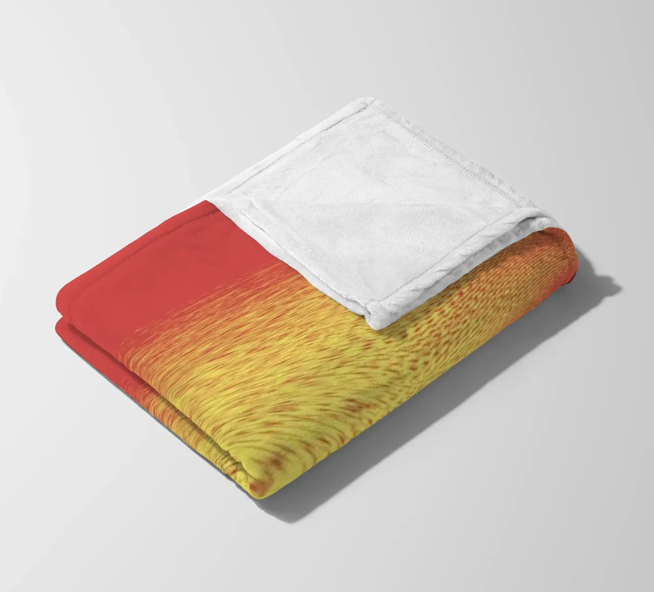 Abstract dynamic pattern in red and yellow fleece blanket by Something for you