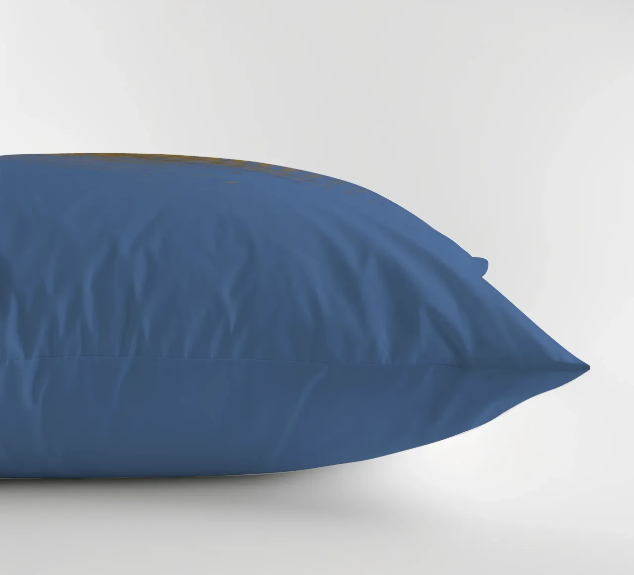 Motif circulaire abstrait et dynamique en bleu et jaune coussin de Something for you