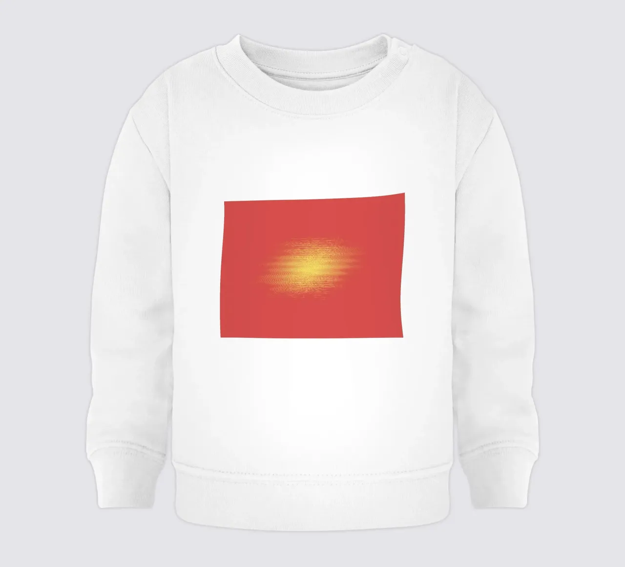 Motif horizontal dynamique abstrait en rouge et jaune sweat pour bébé de Something for you