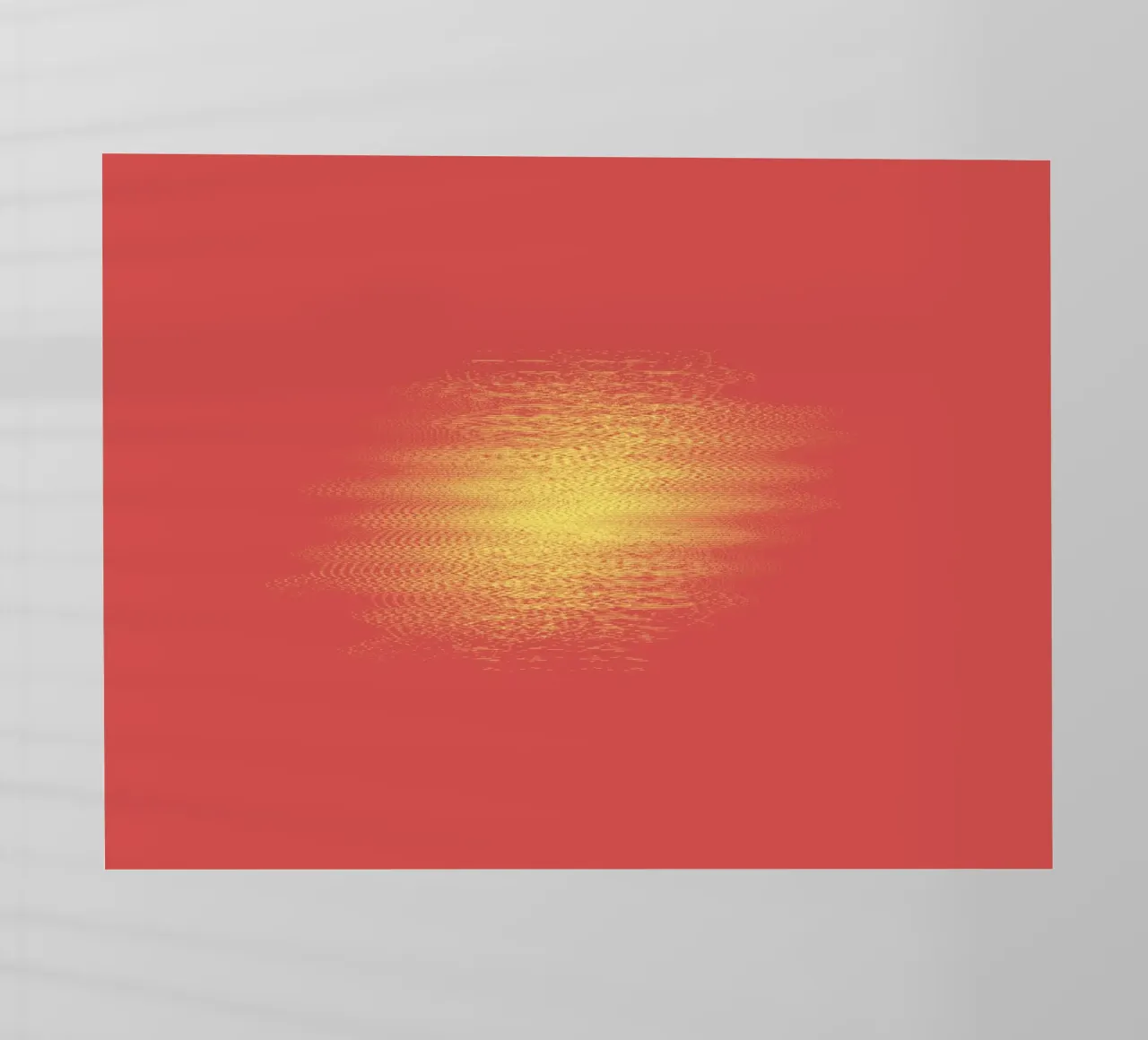 Abstract dynamic horizontal pattern in red and yellow backlit film by Something for you
