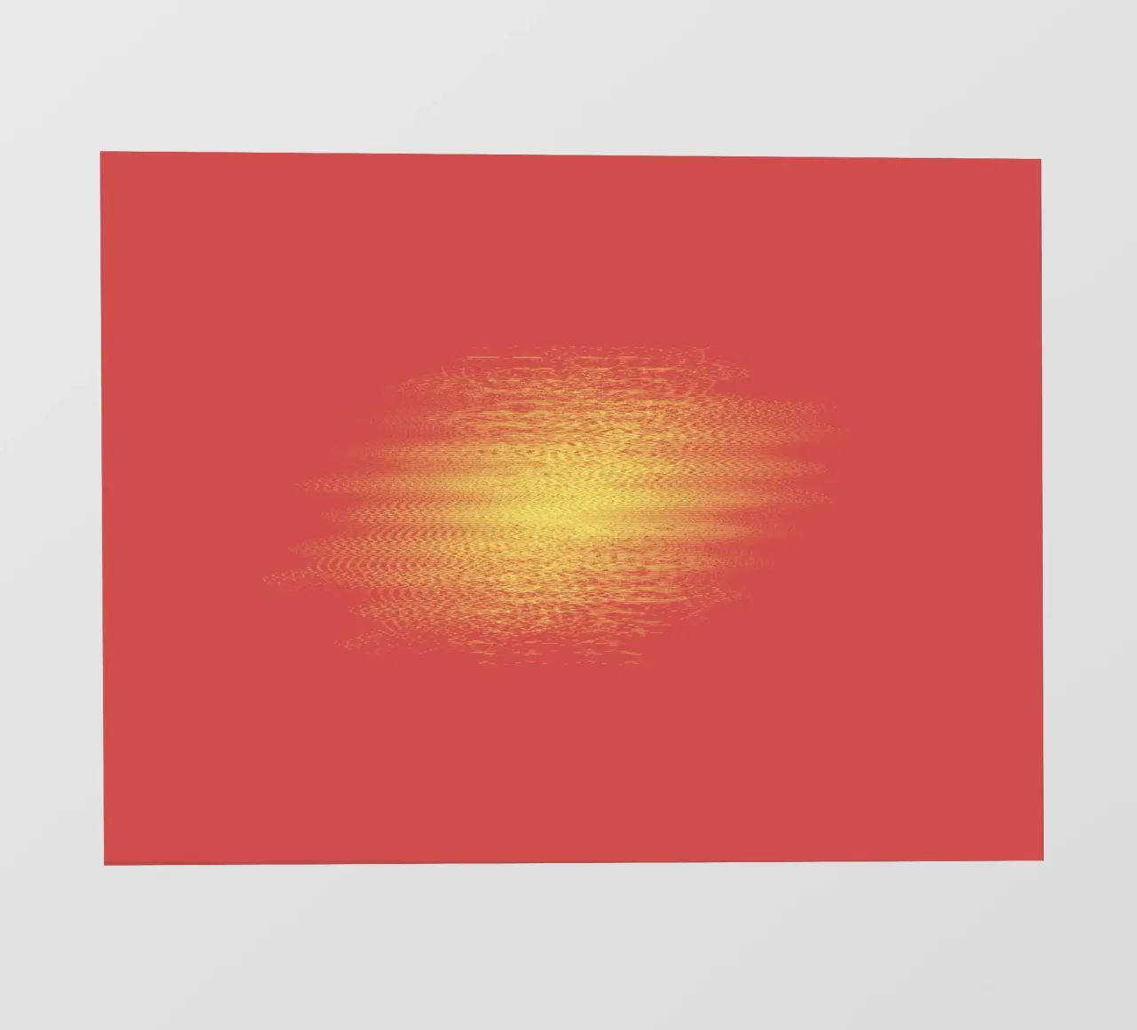 Motif horizontal dynamique abstrait en rouge et jaune bâche pvc de Something for you