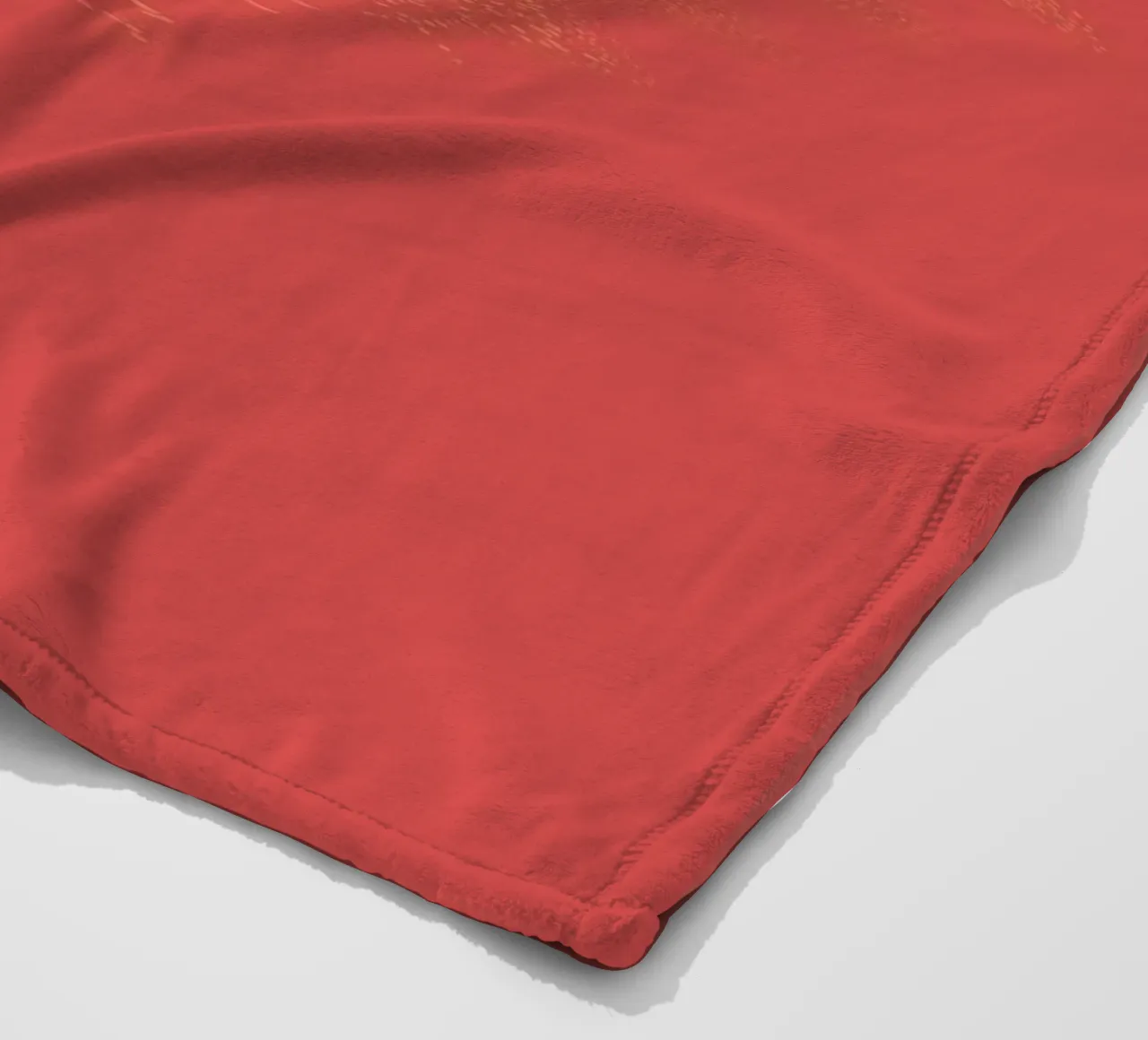 Abstract dynamisch horizontaal patroon in rood en geel fleecedeken van Something for you