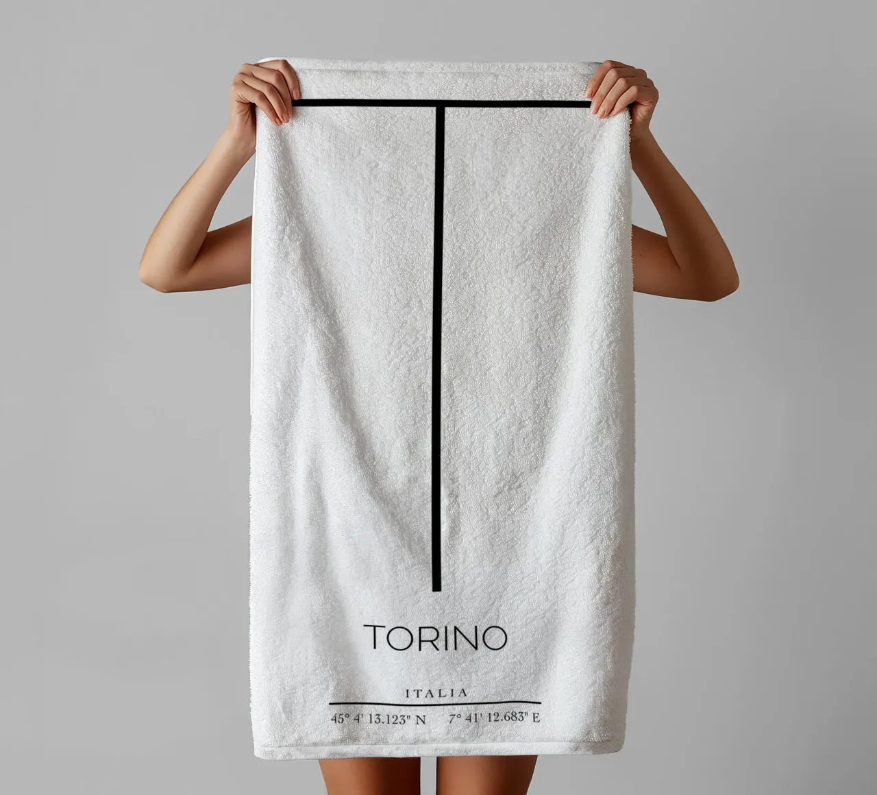 TORINO - bianco asciugamano da bagno da CityLights
