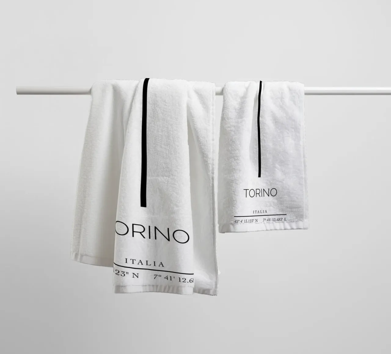 TORINO - bianco asciugamano da bagno da CityLights