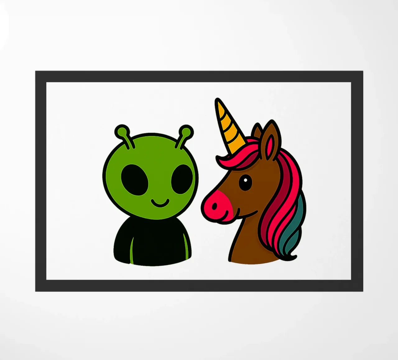Einhorn & Alien zerbino da Vintage Van Gogh