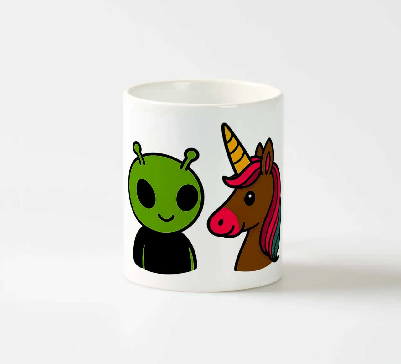 Einhorn & Alien tazza in ceramica da Vintage Van Gogh