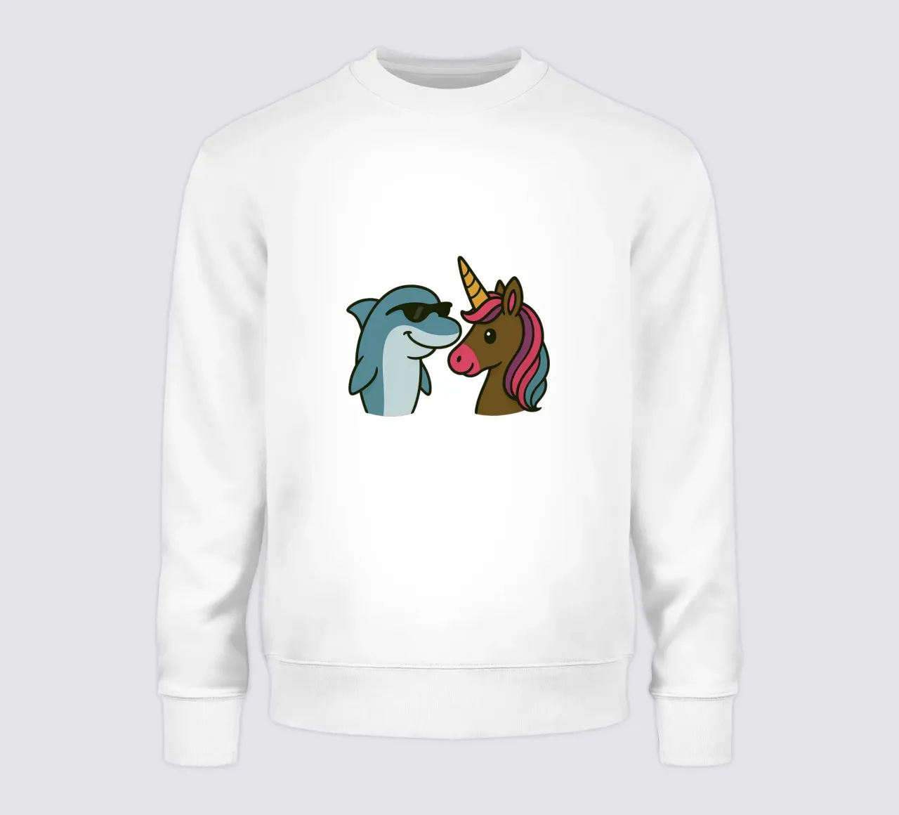 Einhorn & Delfin felpa da Vintage Van Gogh