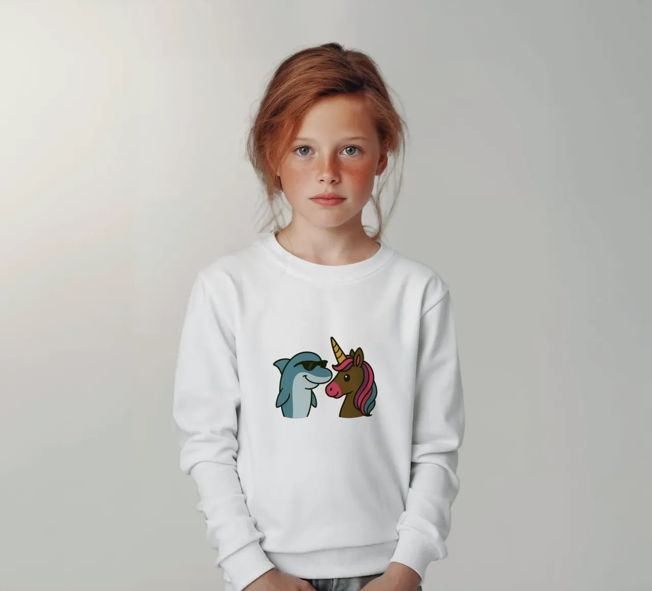 Einhorn & Delfin felpa bambino da Vintage Van Gogh