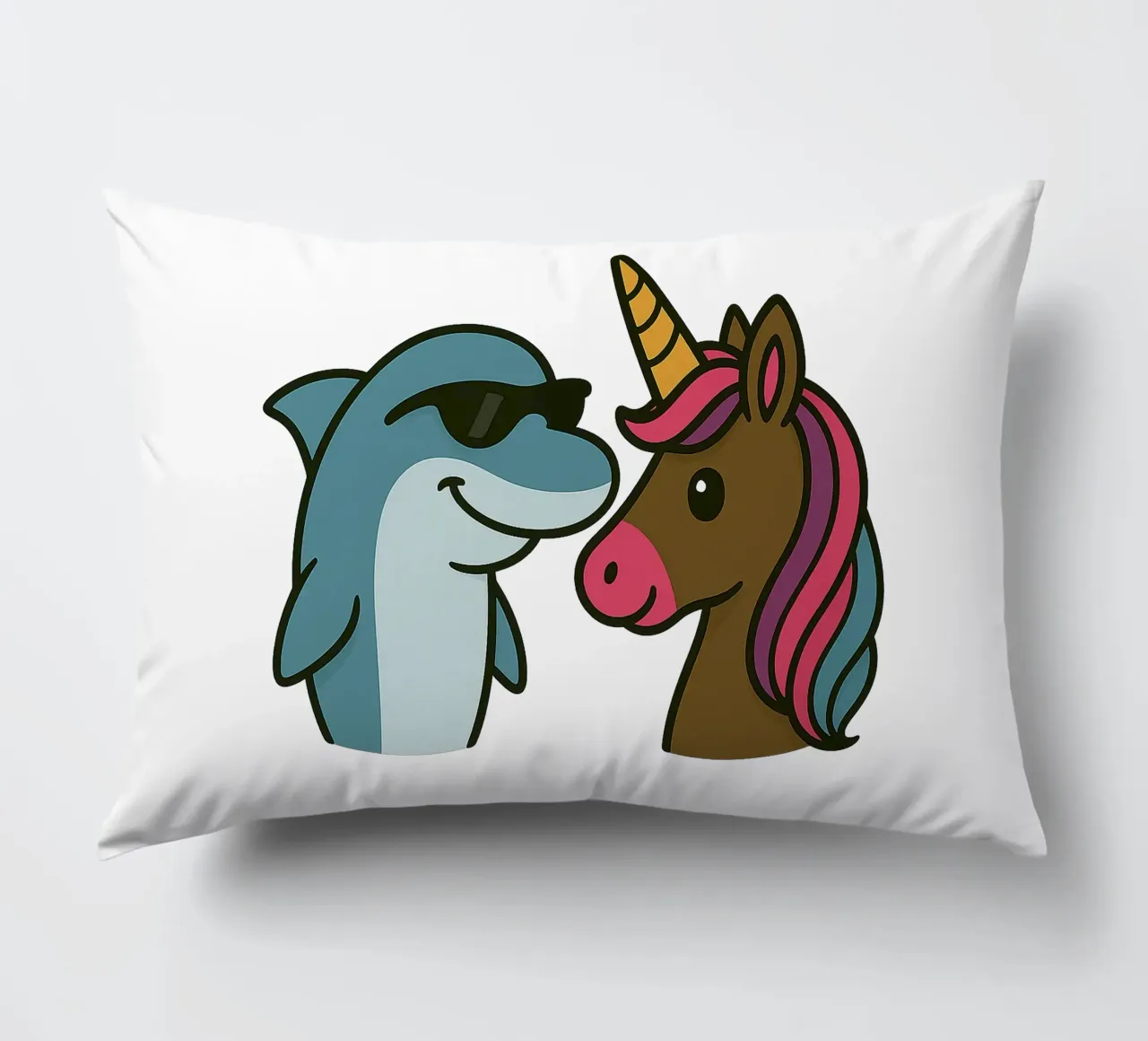Einhorn & Delfin cuscino da Vintage Van Gogh