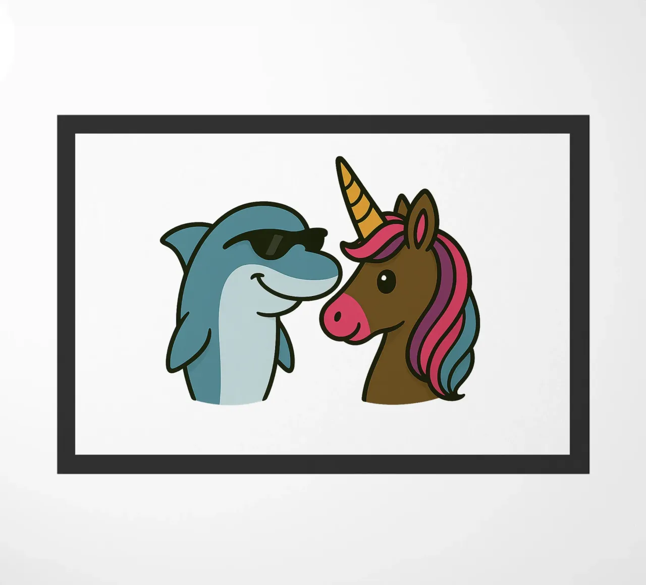 Einhorn & Delfin zerbino da Vintage Van Gogh