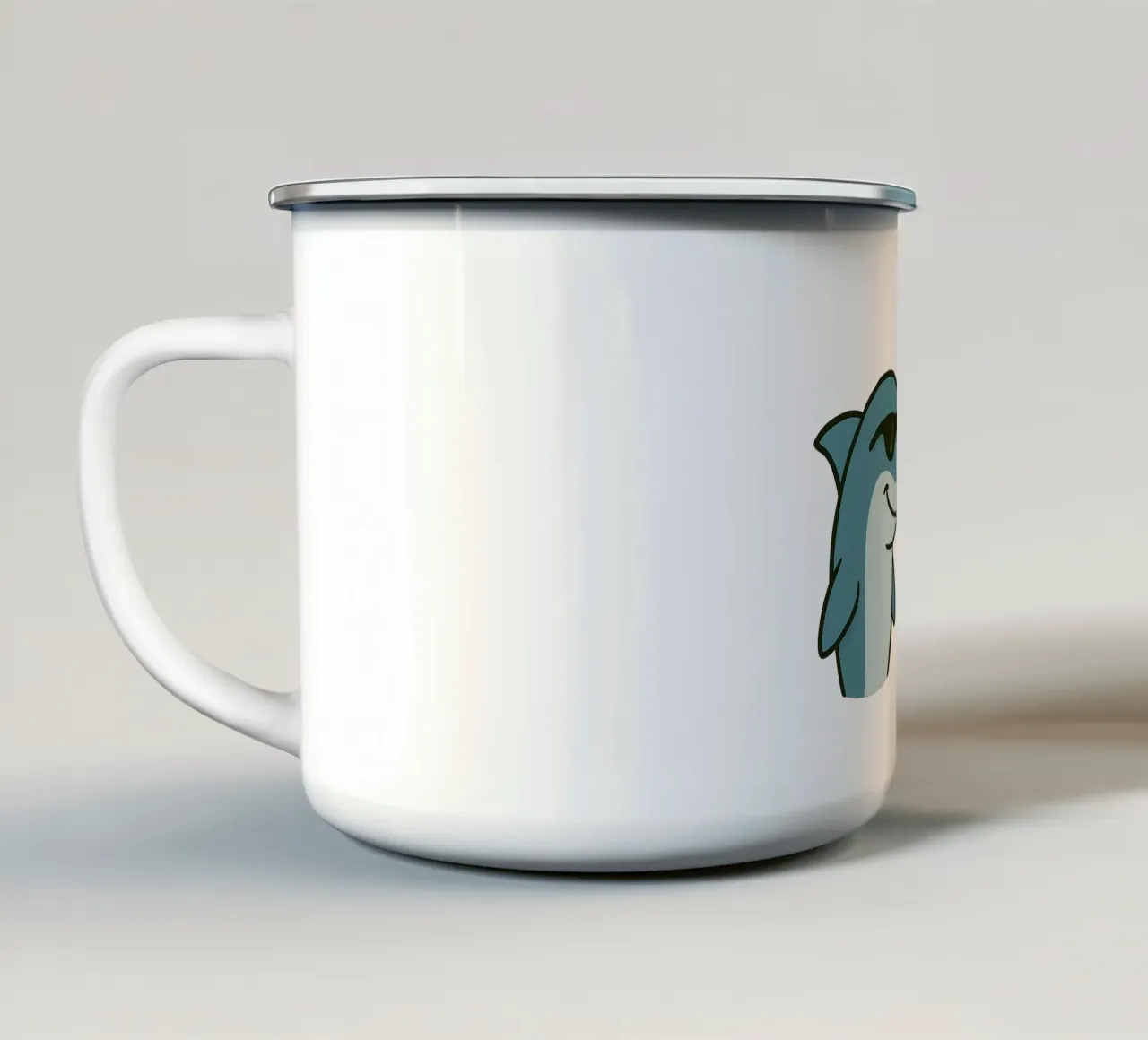 Einhorn & Delfin tazza in smalto da Vintage Van Gogh
