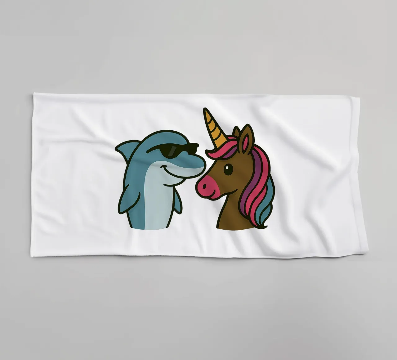 Einhorn & Delfin asciugamano da bagno da Vintage Van Gogh