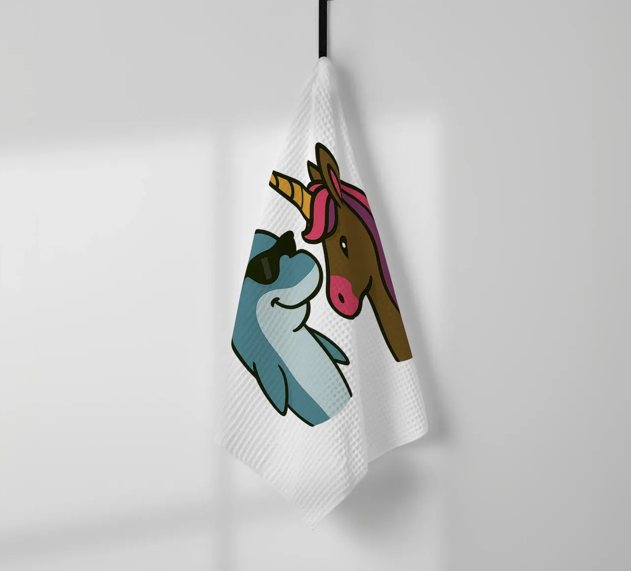 Einhorn & Delfin canovaccio da cucina da Vintage Van Gogh
