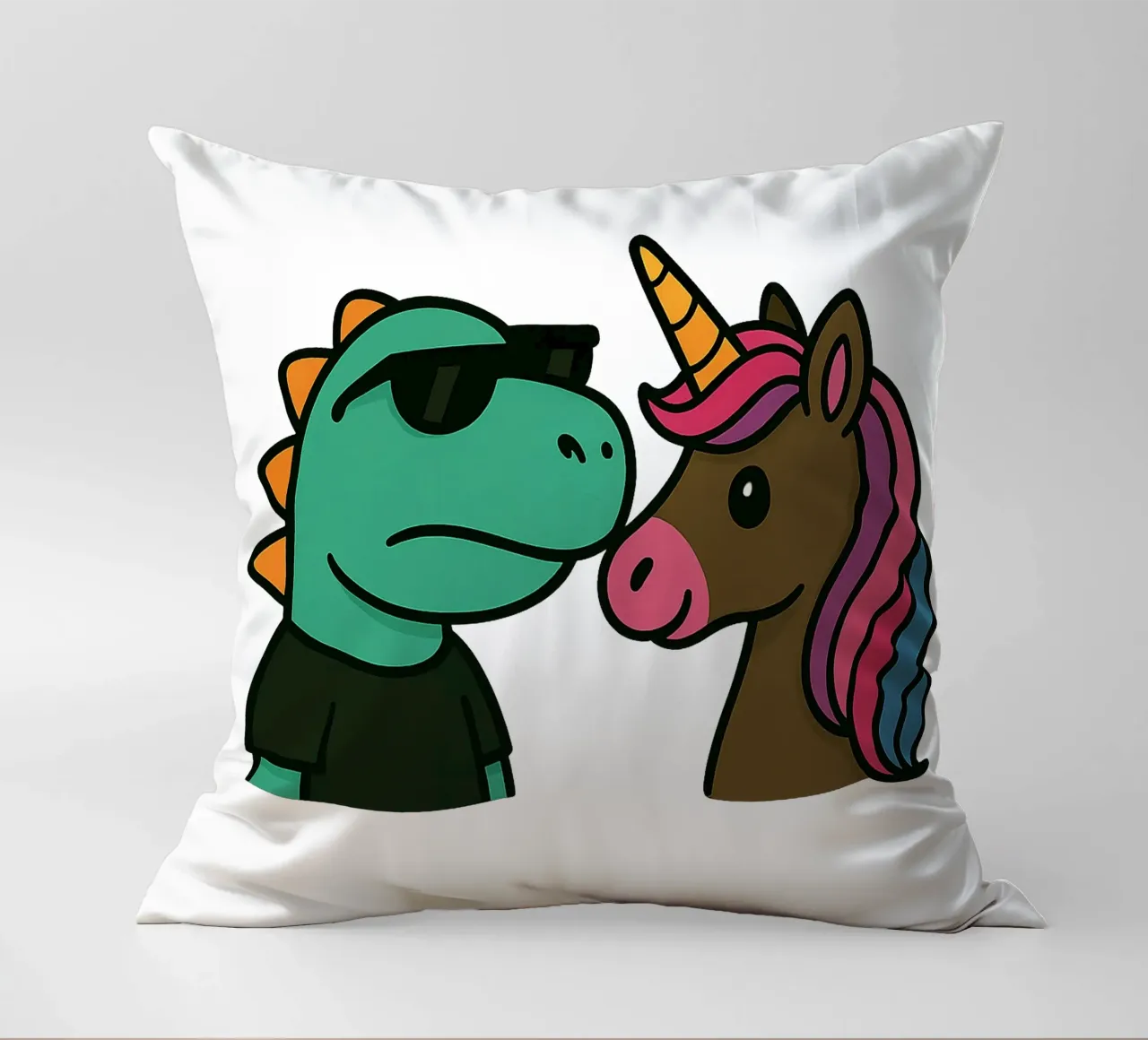 Einhorn & Dino cuscino da Vintage Van Gogh