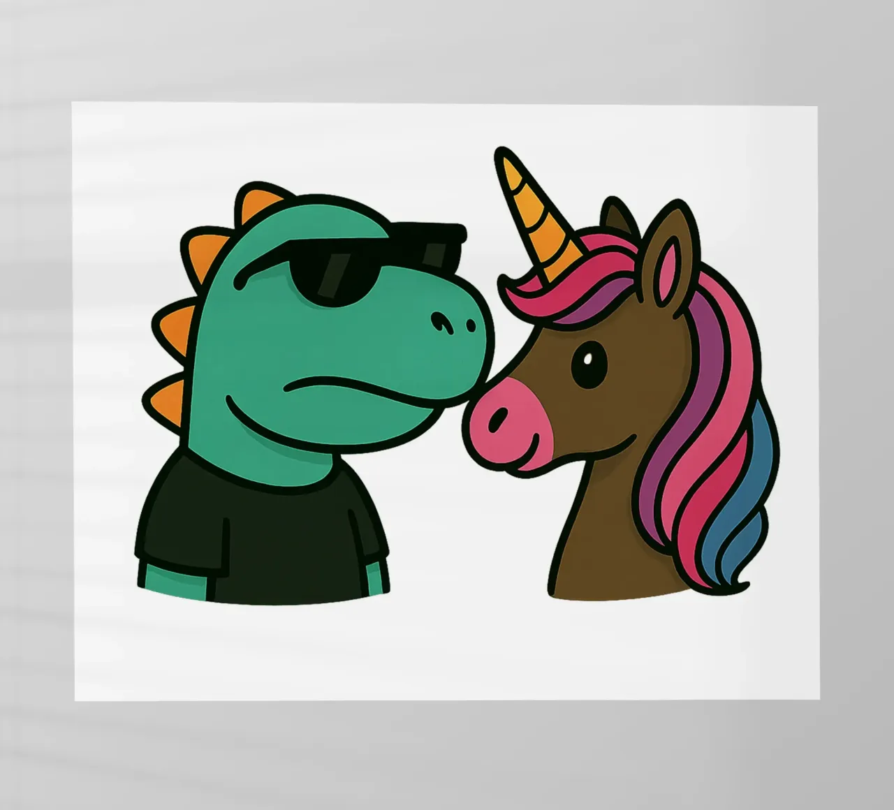 Einhorn & Dino pellicola backlit da Vintage Van Gogh