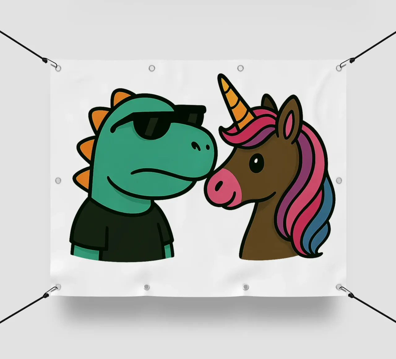 Einhorn & Dino telo in pvc da Vintage Van Gogh
