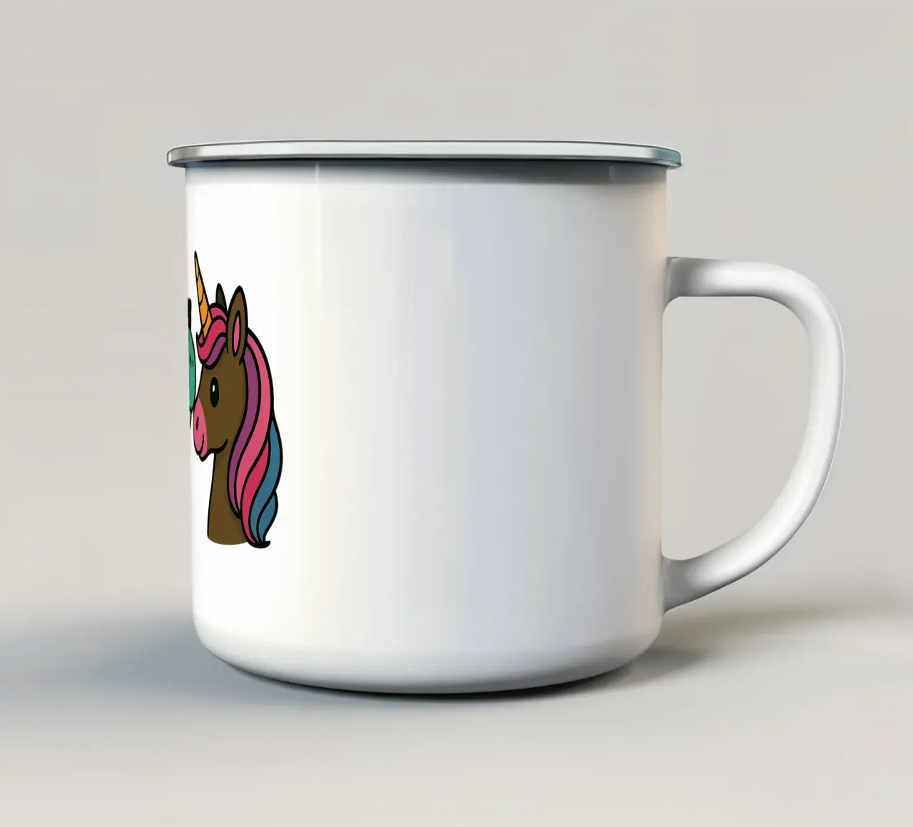 Einhorn & Dino tazza in smalto da Vintage Van Gogh