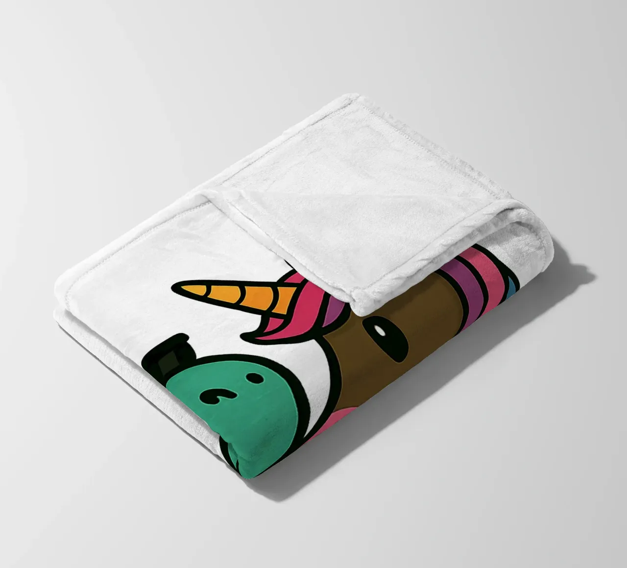 Einhorn & Dino coperta in pile da Vintage Van Gogh
