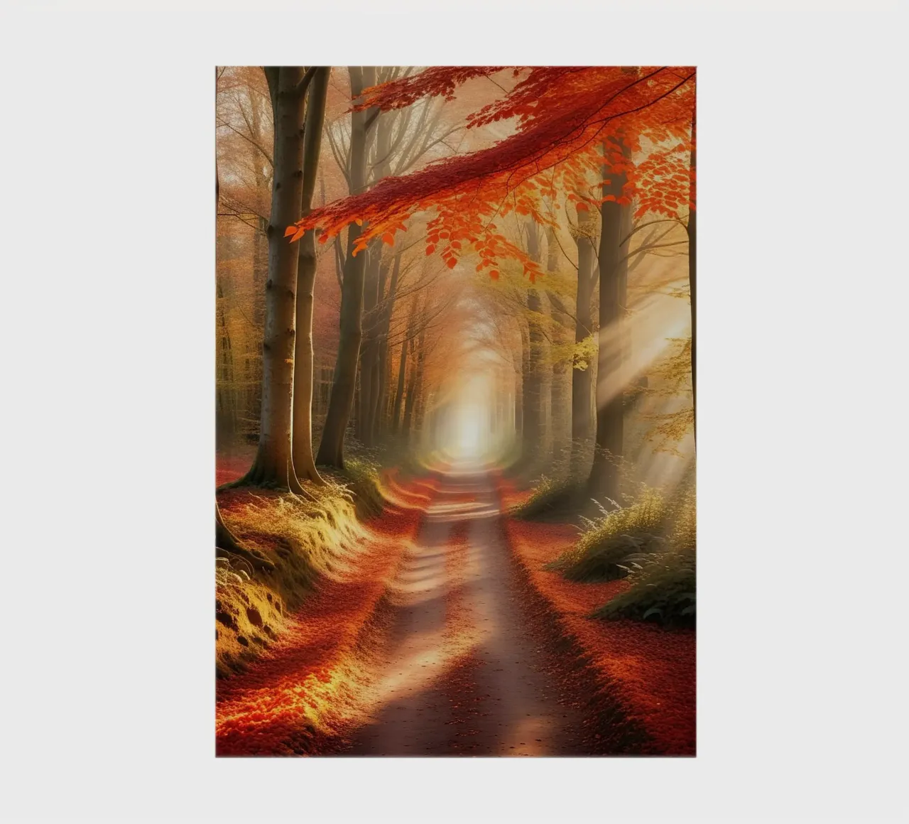 Forest_path_autumn_7 notebook by Fantasie & Mystikwelten by LK