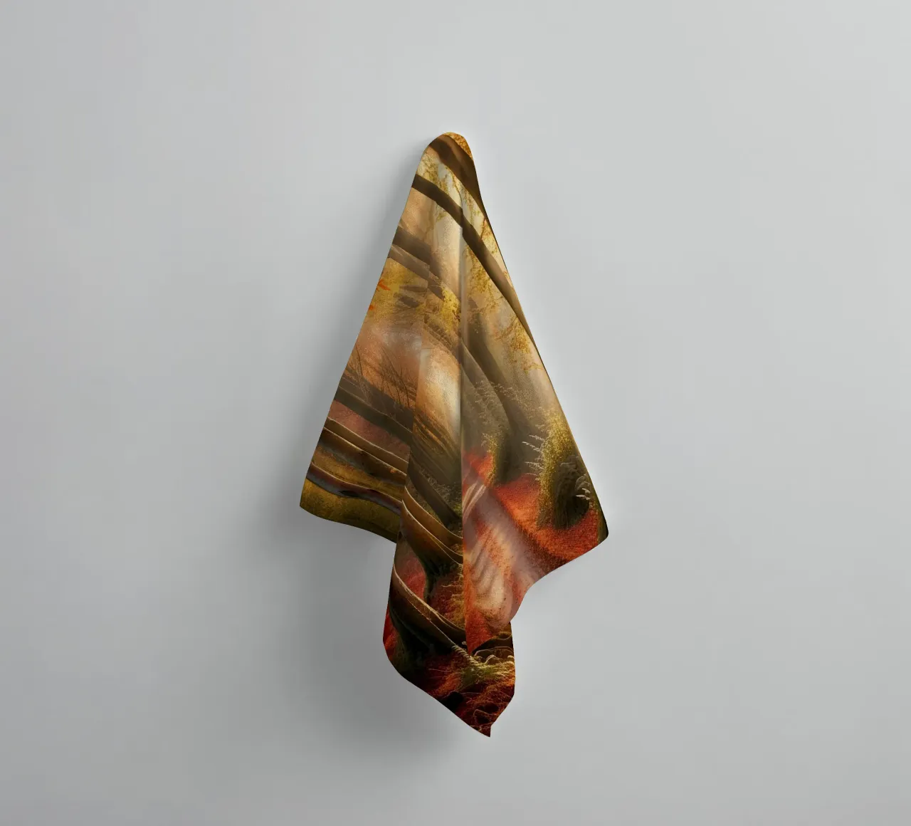 Forest_path_autumn_7 towel by Fantasie & Mystikwelten by LK