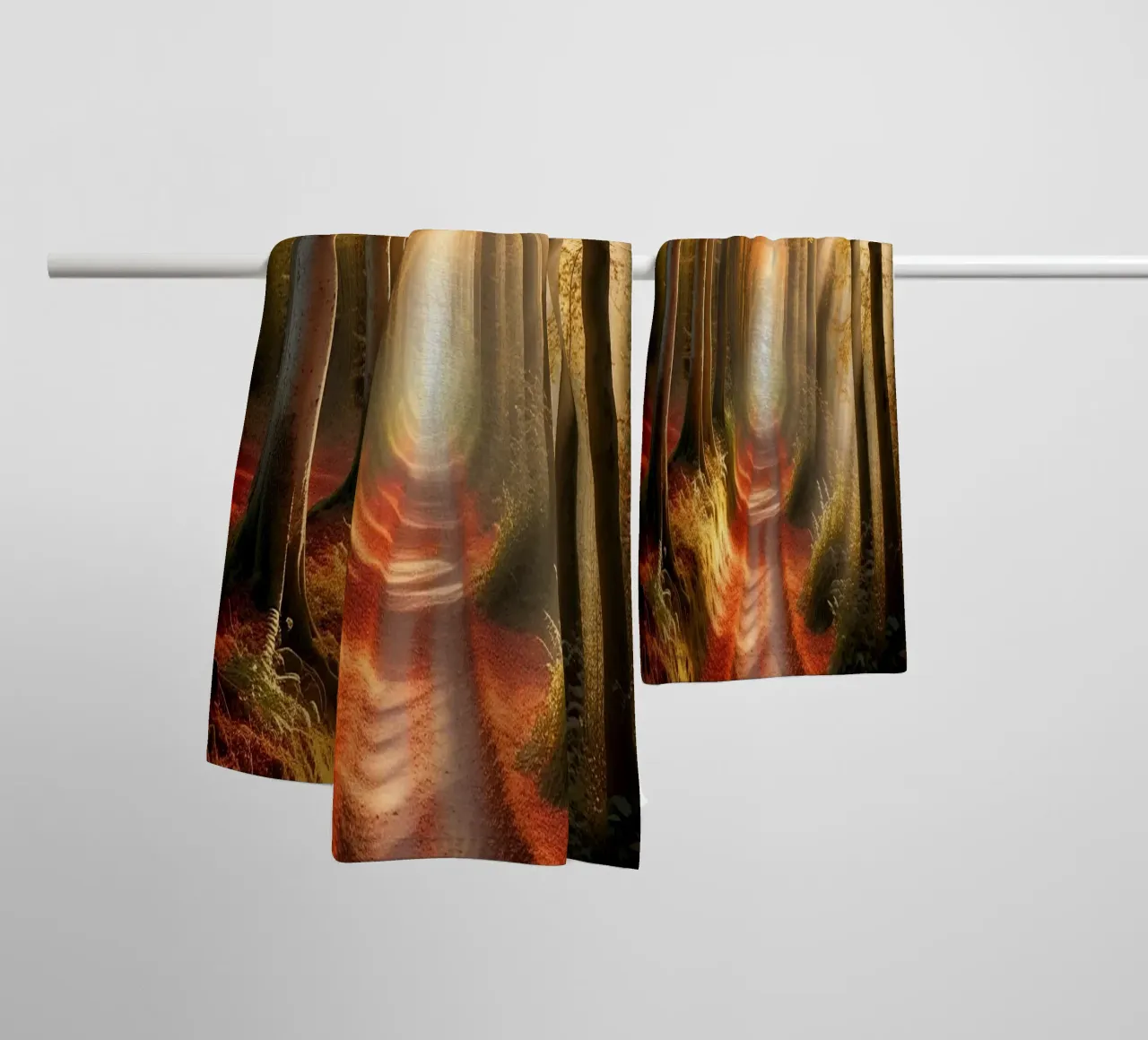 Forest_path_autumn_7 towel by Fantasie & Mystikwelten by LK