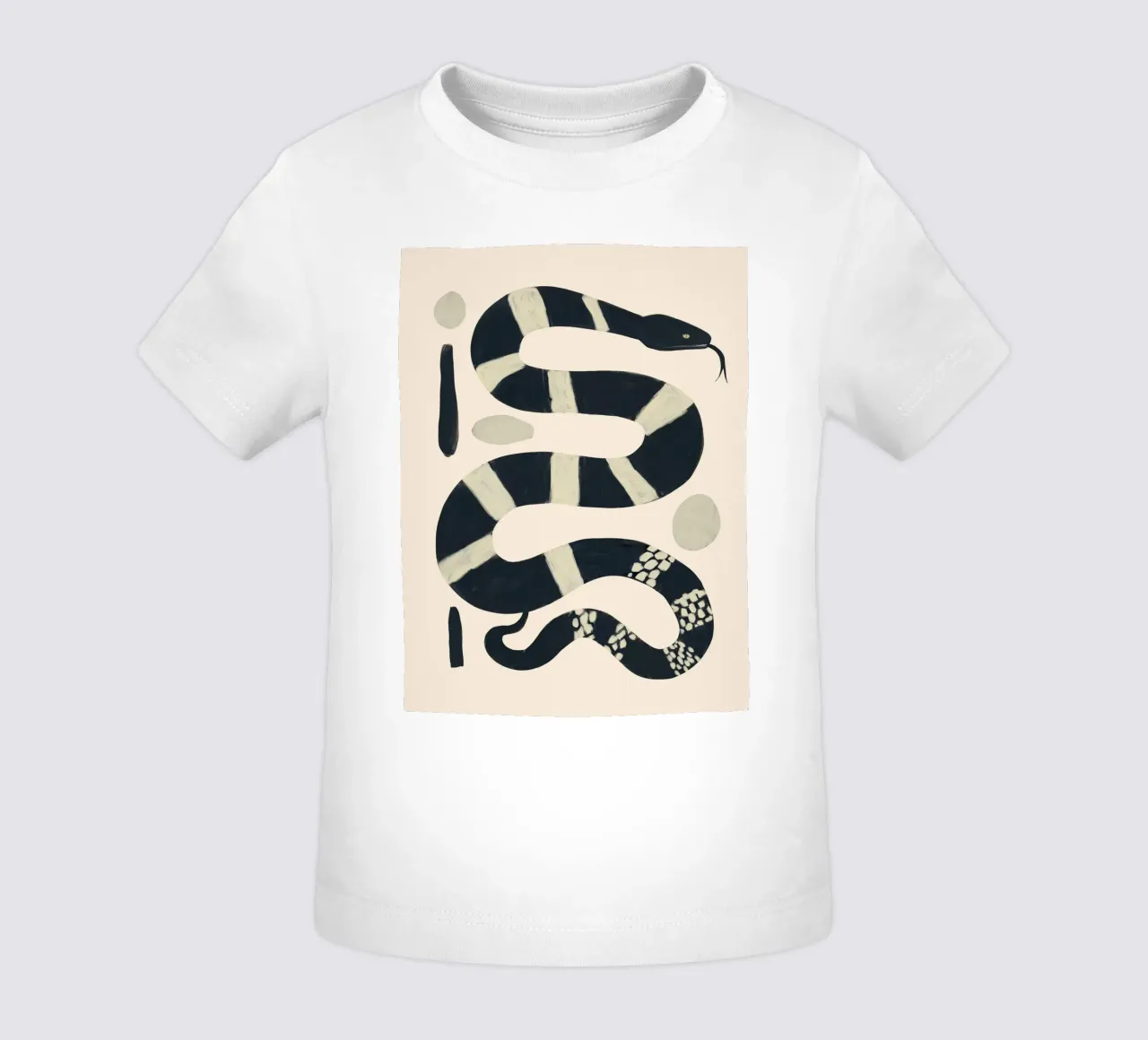 Serpente bianco e nero maglietta neonato da ThingDesign
