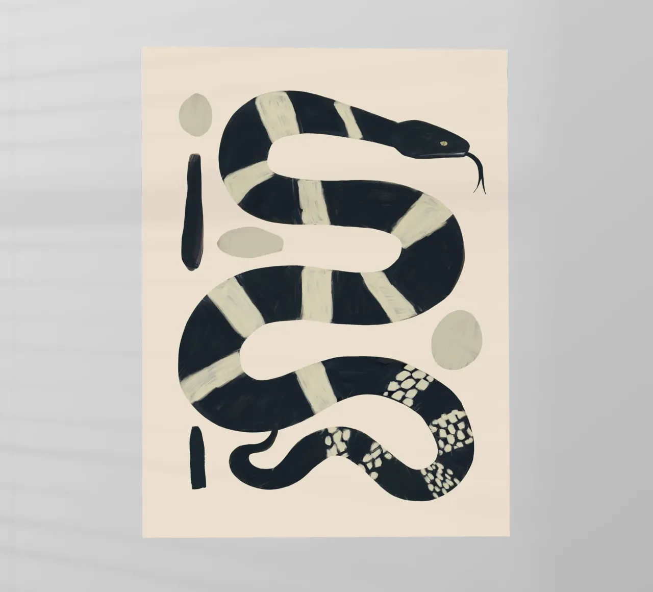 Serpente bianco e nero pellicola backlit da ThingDesign