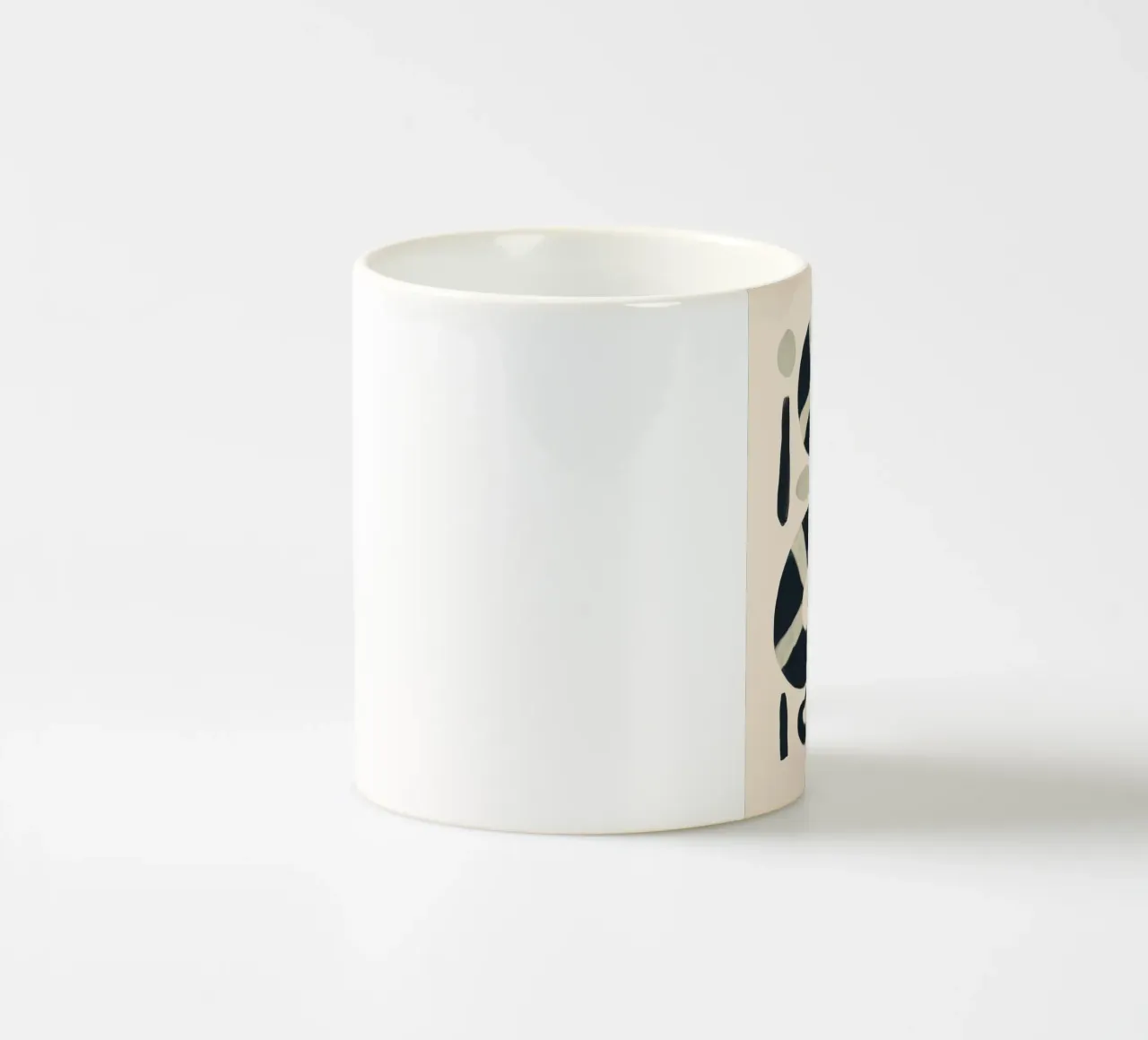 Serpente bianco e nero tazza in ceramica da ThingDesign