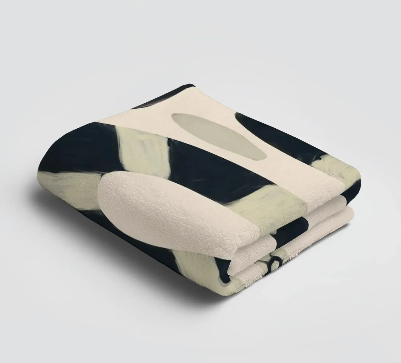 Serpente bianco e nero asciugamano da bagno da ThingDesign