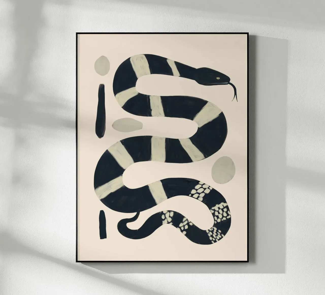 Serpente bianco e nero plexiglass da ThingDesign