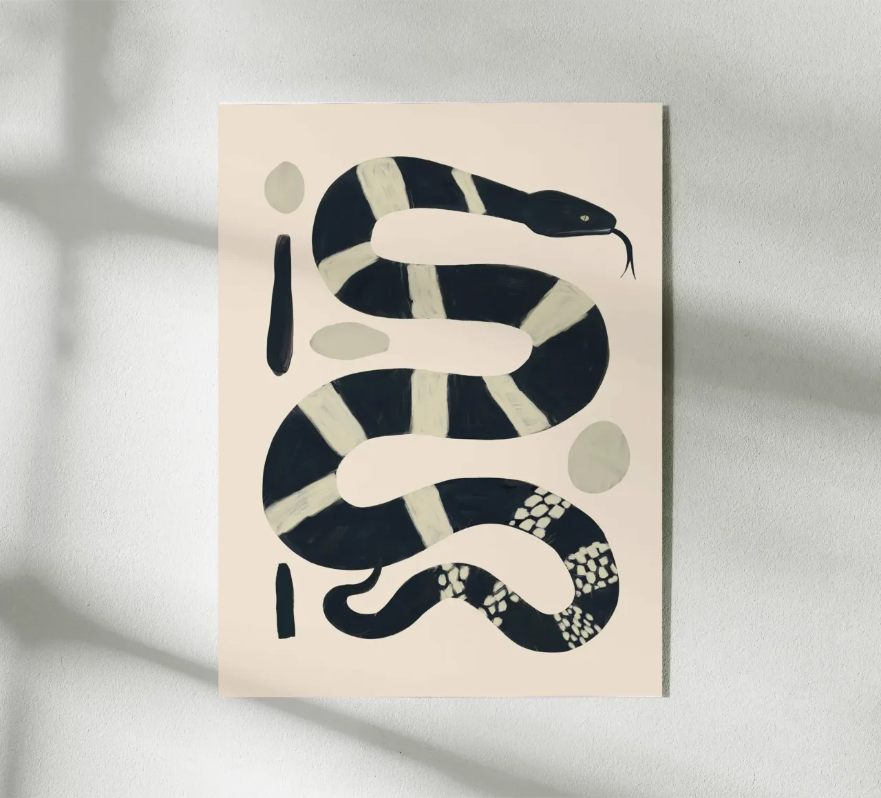 Serpente bianco e nero plexiglass da ThingDesign