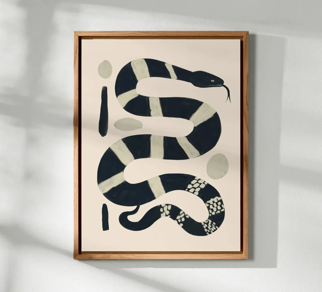 Serpente bianco e nero alluminio dibond da ThingDesign