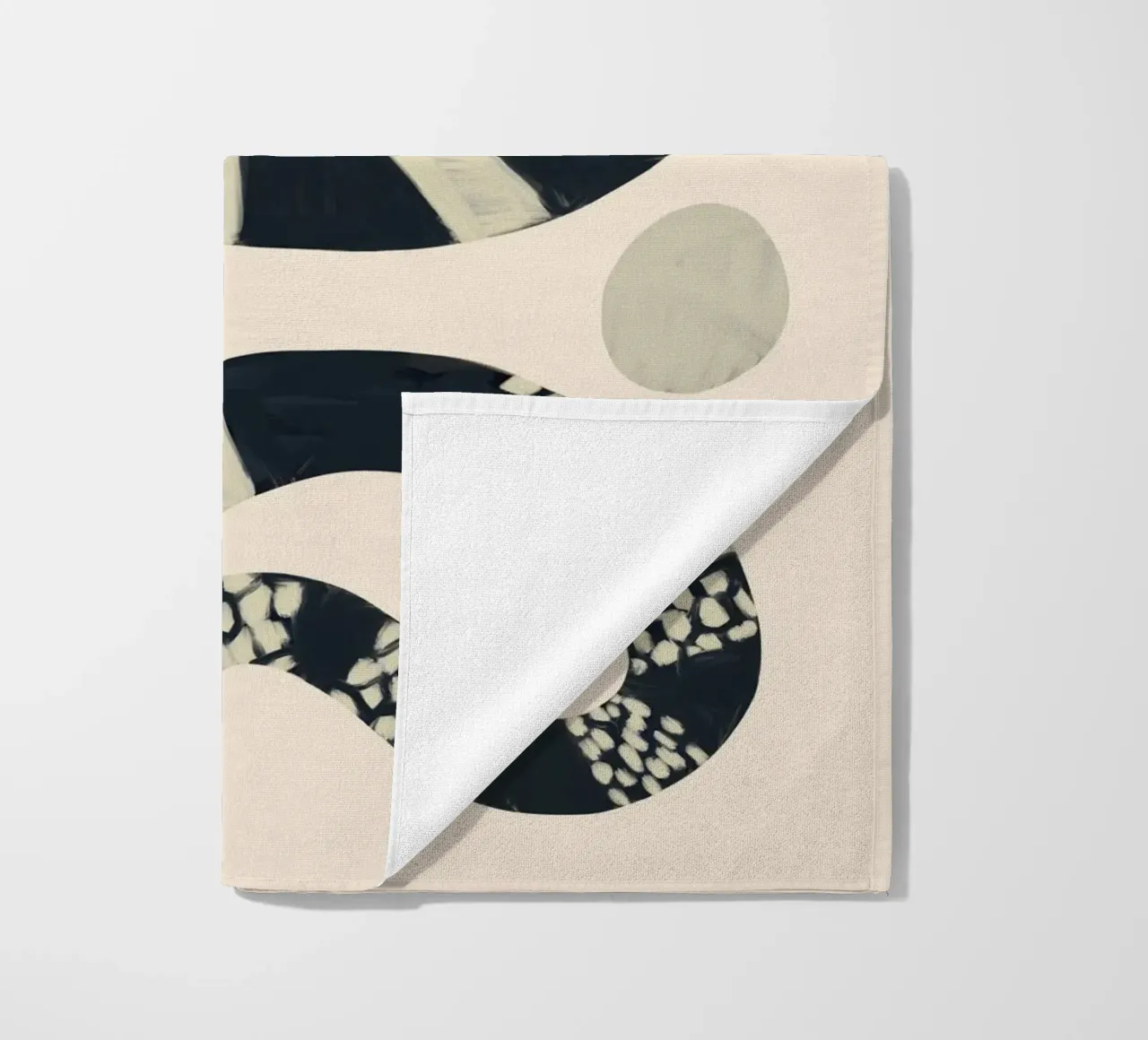 Serpente bianco e nero telo mare da ThingDesign
