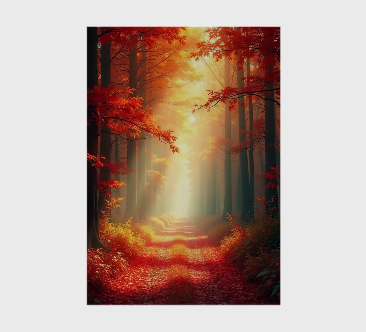 Forest_path_autumn_8 notebook by Fantasie & Mystikwelten by LK