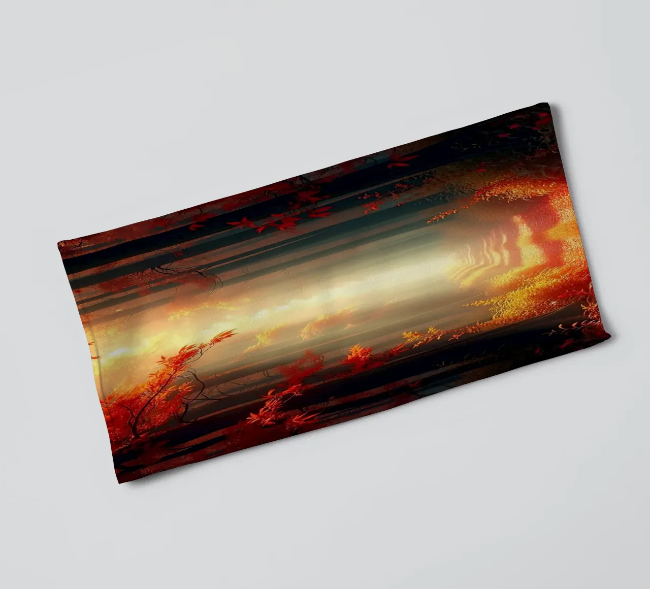 Forest_path_autumn_8 towel by Fantasie & Mystikwelten by LK
