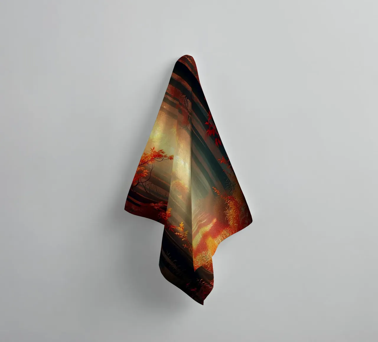 Forest_path_autumn_8 towel by Fantasie & Mystikwelten by LK