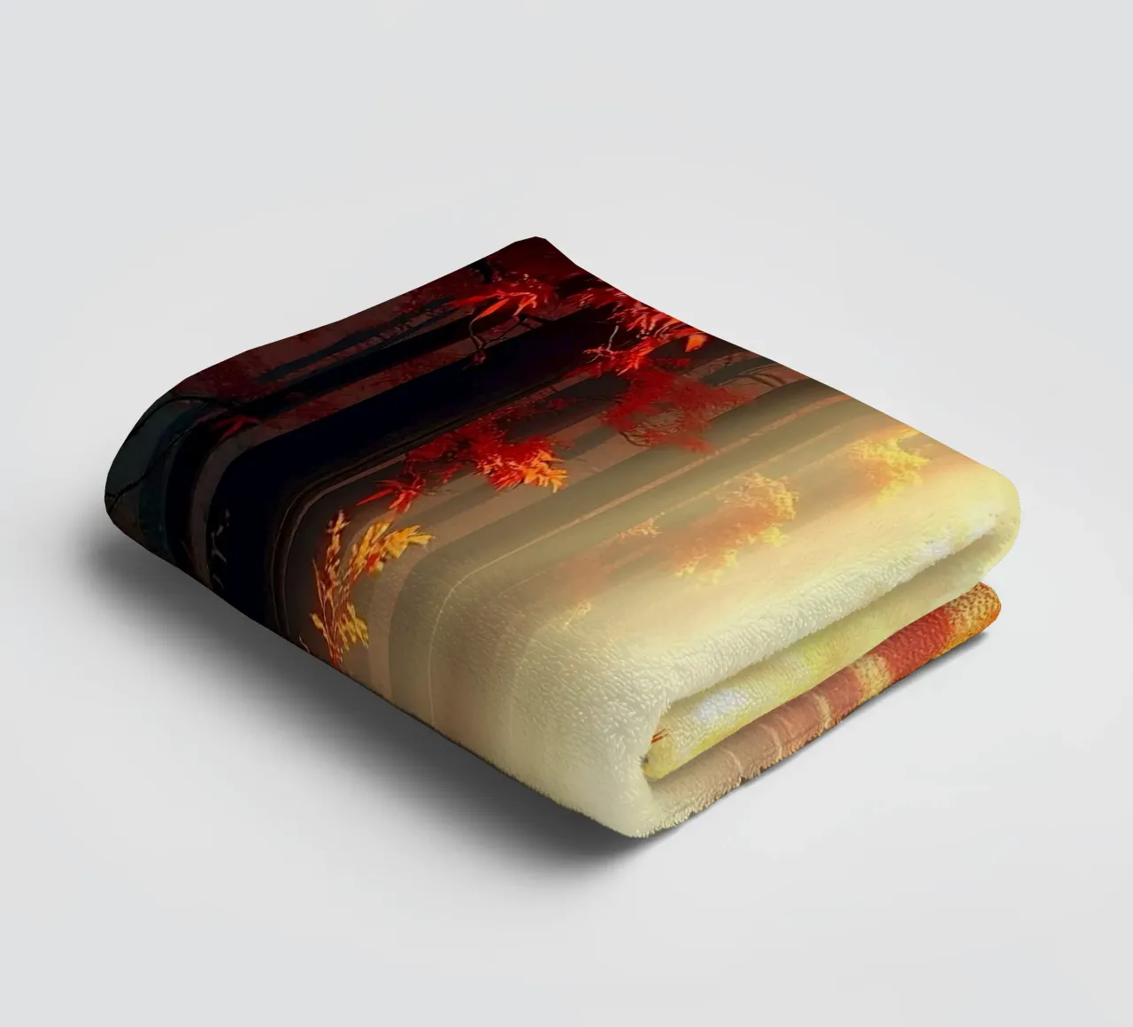 Forest_path_autumn_8 towel by Fantasie & Mystikwelten by LK