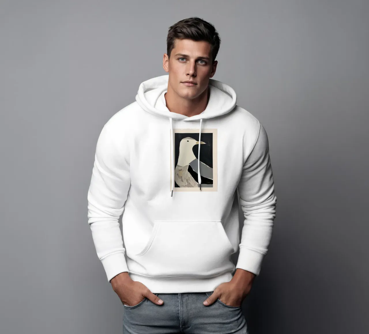 L'uccello felpa con cappuccio da ThingDesign