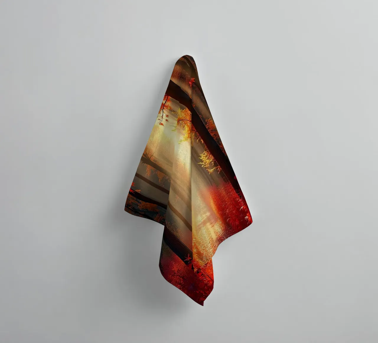Forest_path_autumn_9 towel by Fantasie & Mystikwelten by LK