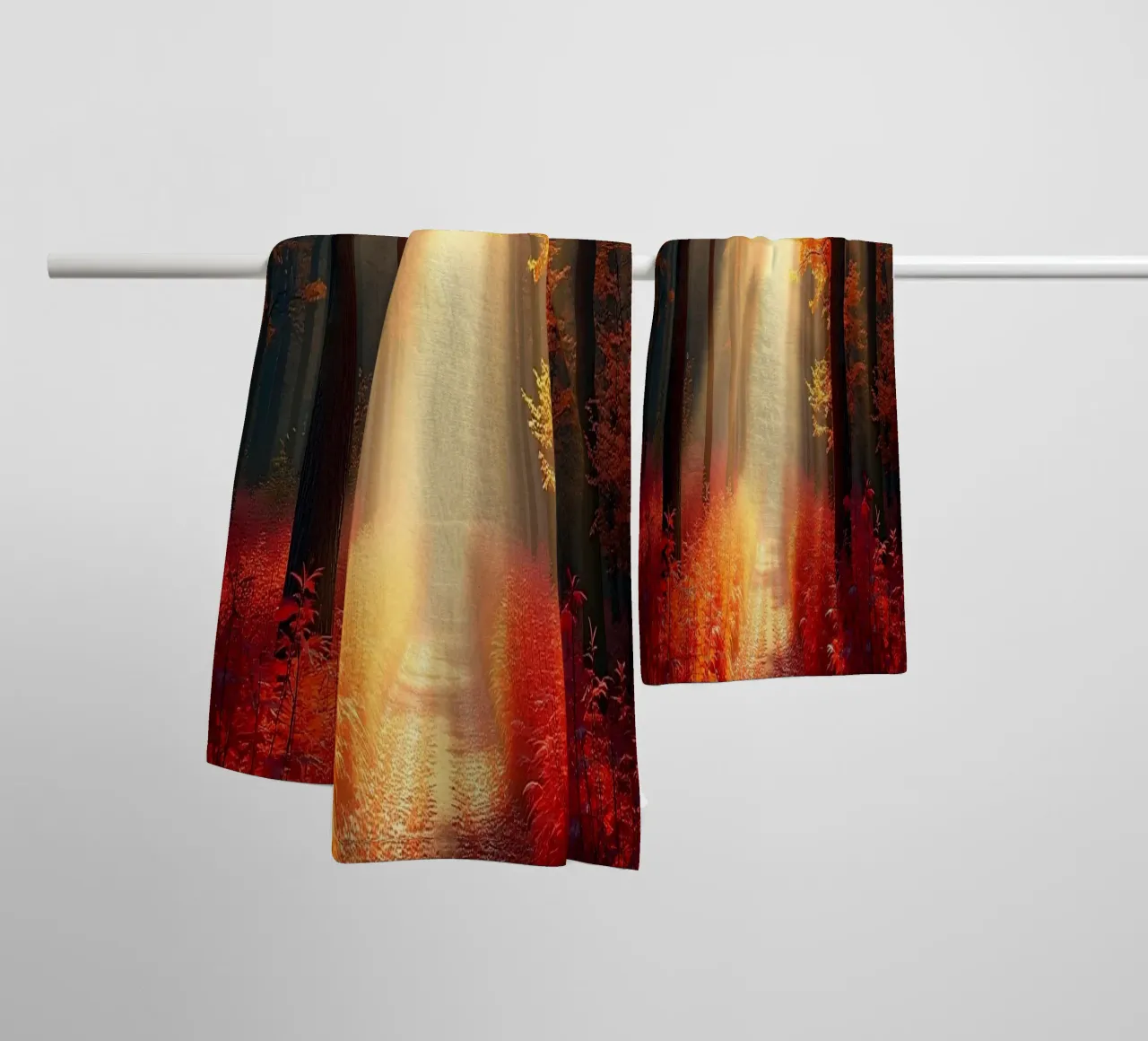 Forest_path_autumn_9 towel by Fantasie & Mystikwelten by LK