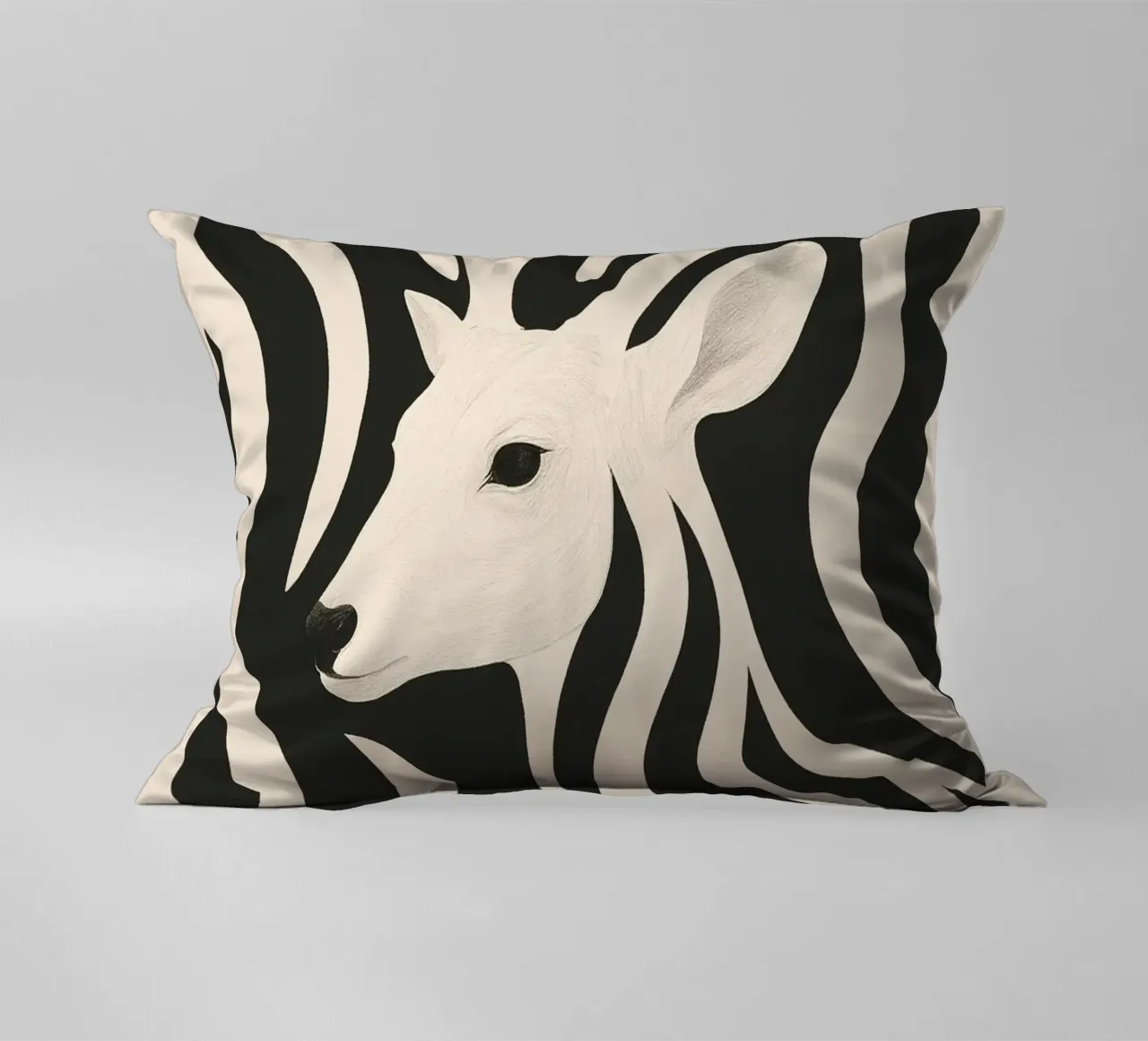 Cervo in bianco e nero cuscino da ThingDesign