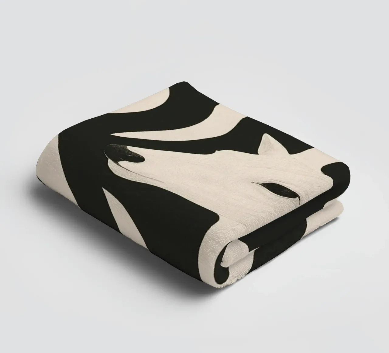 Cervo in bianco e nero asciugamano da bagno da ThingDesign
