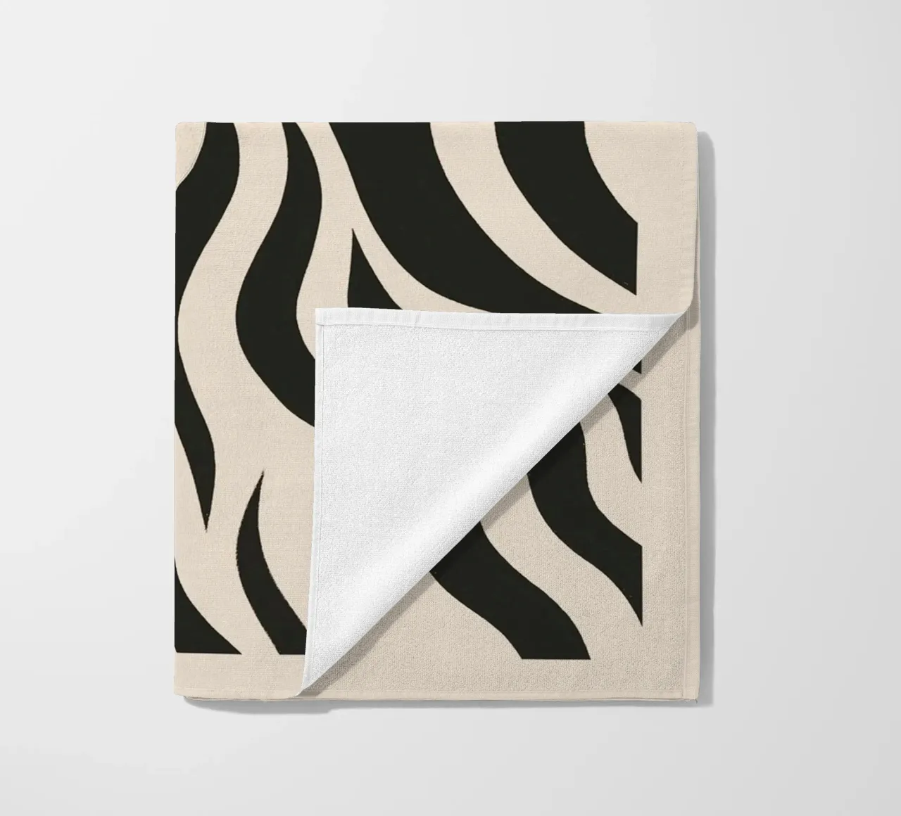Cervo in bianco e nero telo mare da ThingDesign