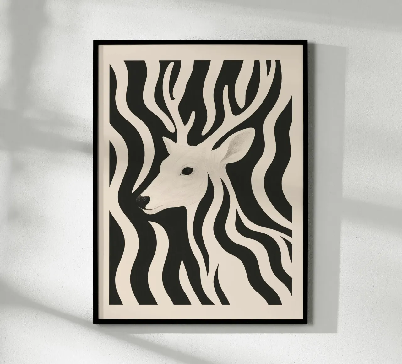 Cervo in bianco e nero carta hahnemühle da ThingDesign