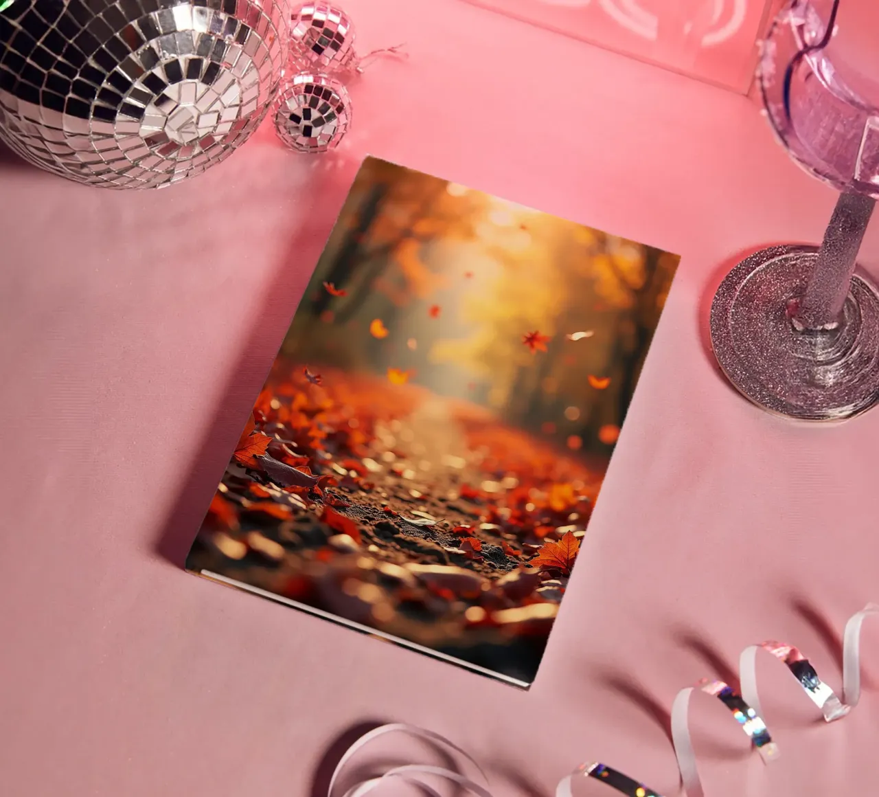 Forest_path_autumn_10 notebook by Fantasie & Mystikwelten by LK