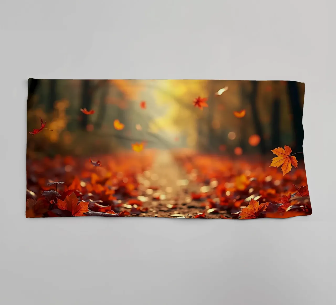 Forest_path_autumn_10 towel by Fantasie & Mystikwelten by LK