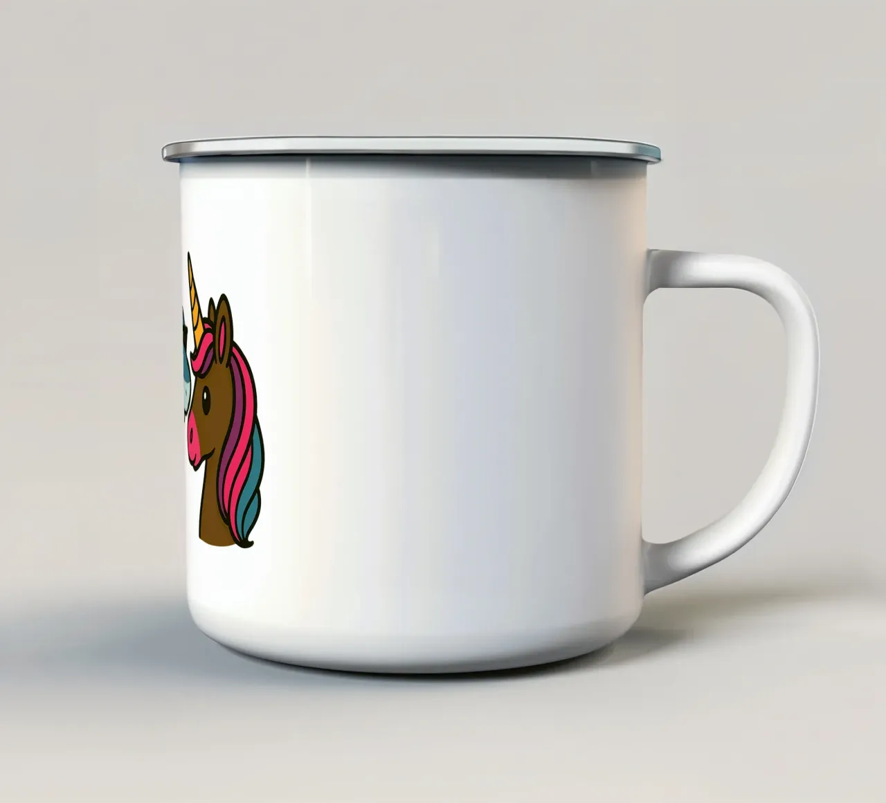 Einhorn & Hai tazza in smalto da Vintage Van Gogh
